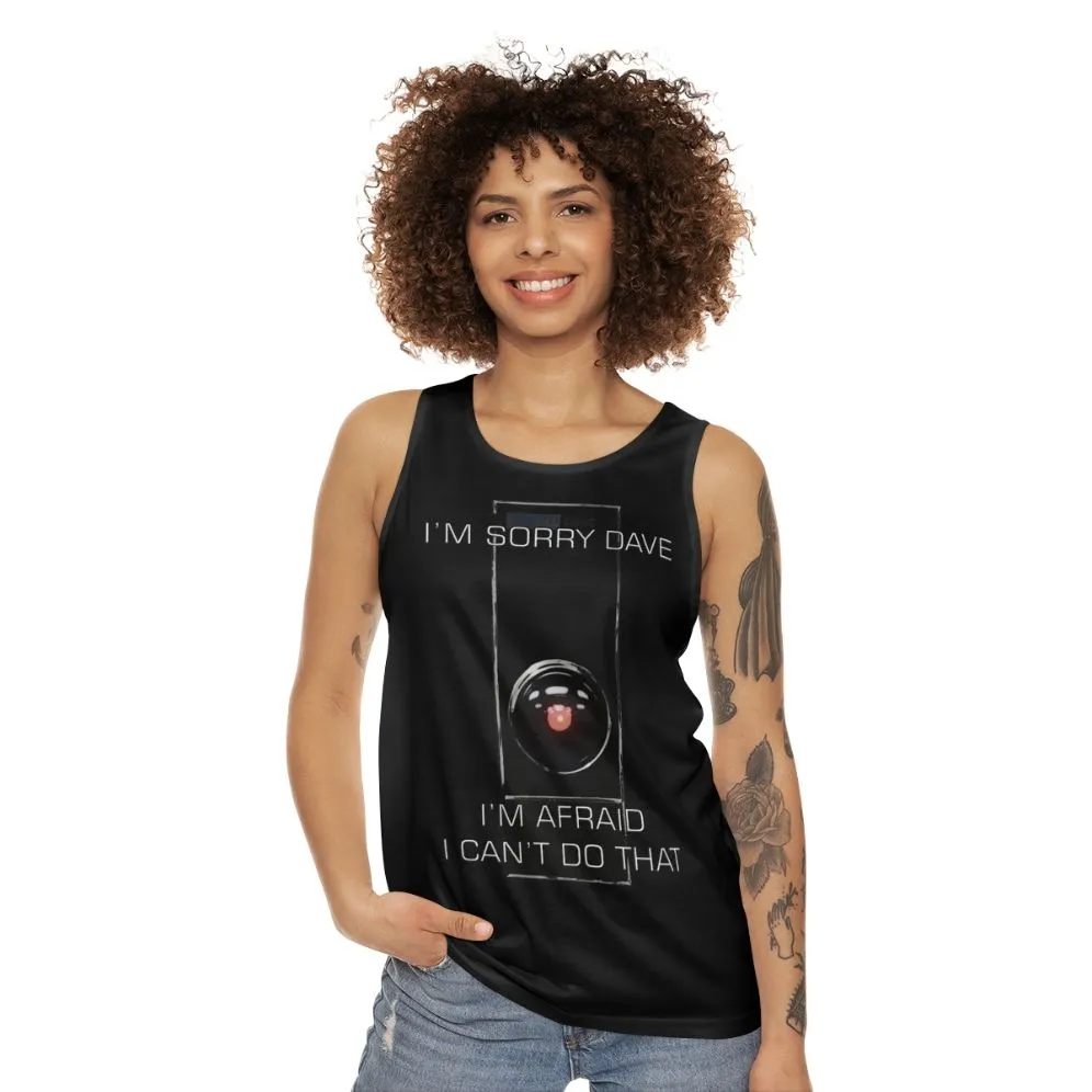 "I M Sorry Dave" Unisex Tank Top | Classic Sci-Fi Movie Fans