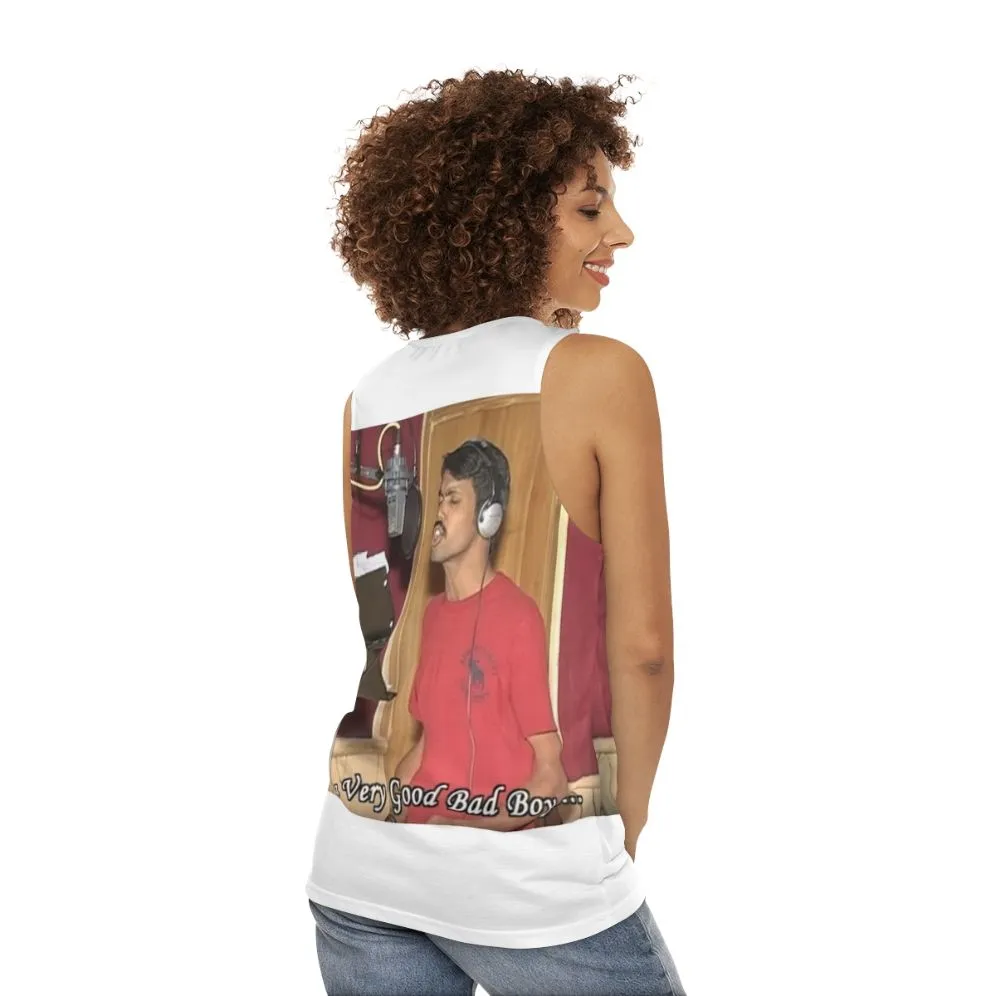 Its My Life Vennu Mallesh Meme Unisex Tank Top - Trendy Graphic Tee for Music Lovers and Meme Fans