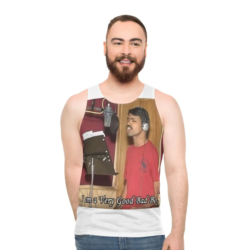 Its My Life Vennu Mallesh Meme Unisex Tank Top - Trendy Graphic Tee for Music Lovers and Meme Fans