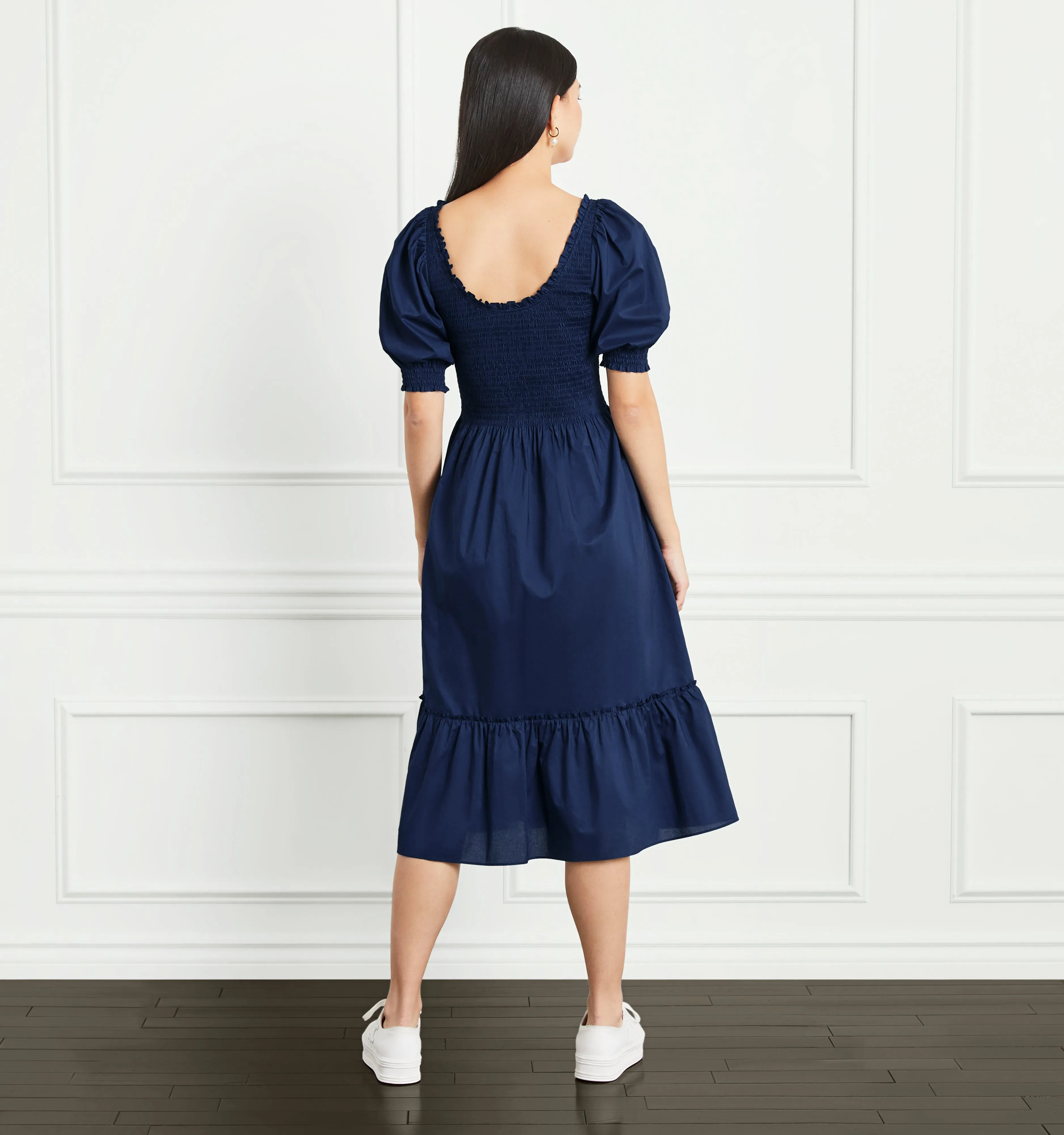 The Louisa Nap Dress - Navy Cotton