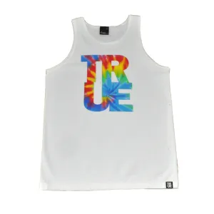 True Mens Hippie Dip Tank Top White