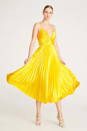 Viv Mitered Pleating Dress